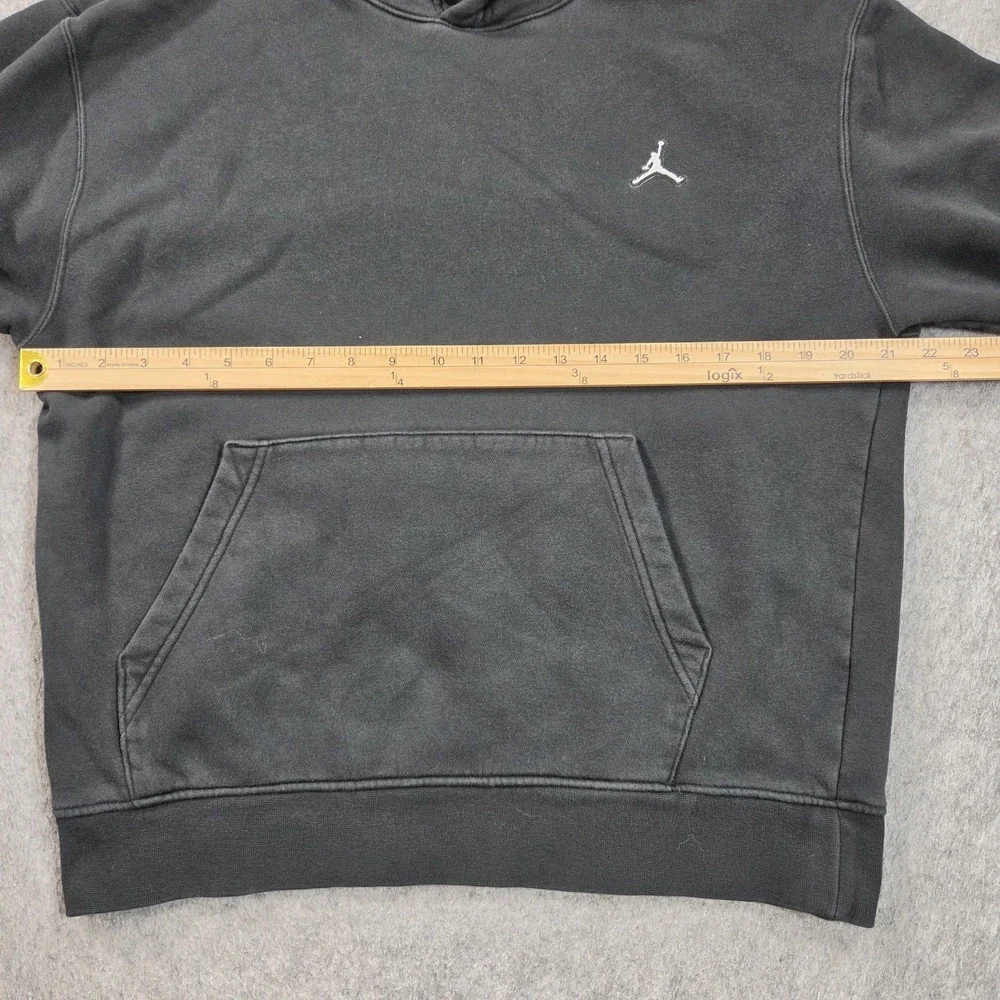 Jordan Hoodie Sweatshirt Mens Medium Black Pullover Jumpman Logo DQ7465-010